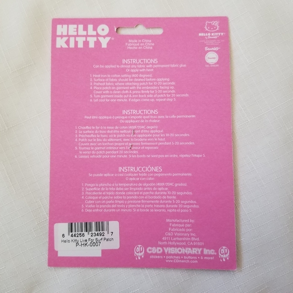 π reseved ~ Hello Kitty Patch π~πββοΈ live for surf πββοΈ - Picture 2 of 2